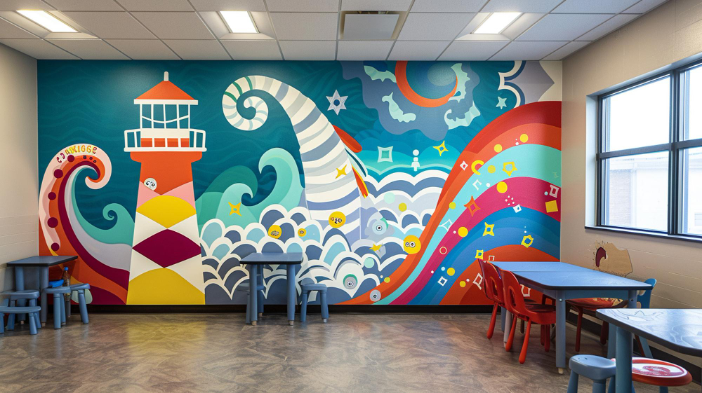 Decoración con vinilo en paredes